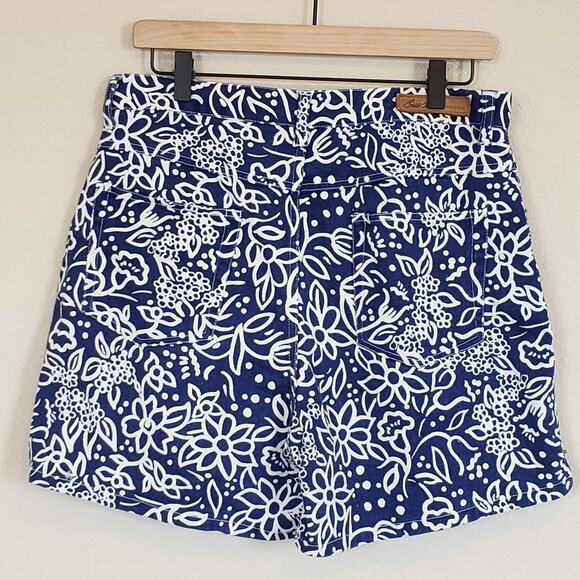 Bill Blass Floral High Waisted Mom Shorts Vintage 90s Size 12 - Picture 2 of 12